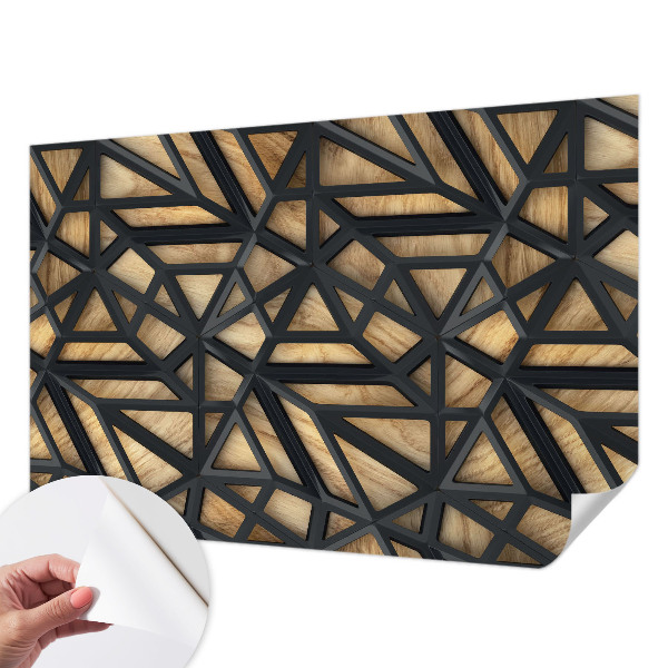 Fototapeta za otroško sobo z geometrijskim vzorcem povezav