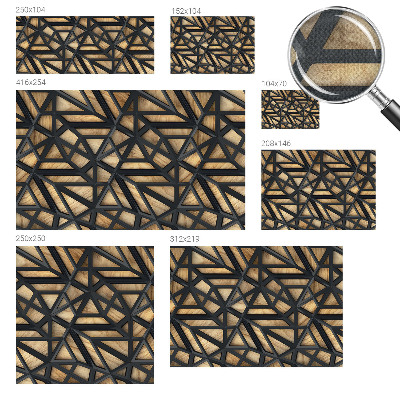 Fototapeta za otroško sobo z geometrijskim vzorcem povezav