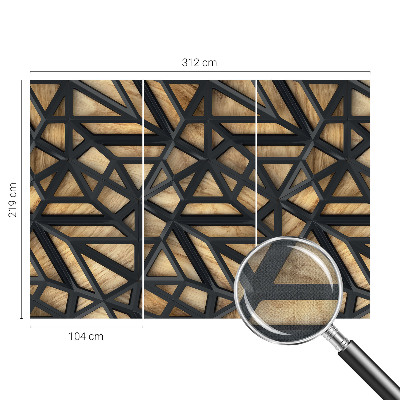 Fototapeta za otroško sobo z geometrijskim vzorcem povezav