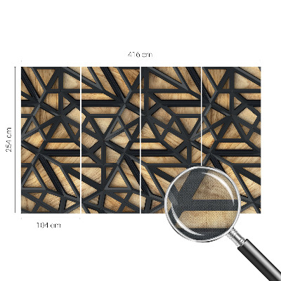Fototapeta za otroško sobo z geometrijskim vzorcem povezav