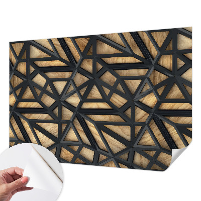 Fototapeta za otroško sobo z geometrijskim vzorcem povezav