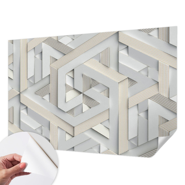 Samolepilna fototapeta z motivom iluzornih oblik