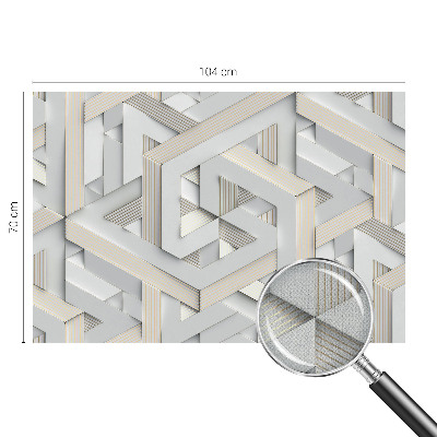 Samolepilna fototapeta z motivom iluzornih oblik