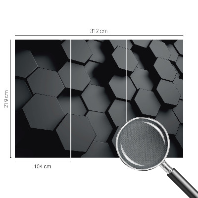 Otroška fototapeta z 3D šesterokotniki