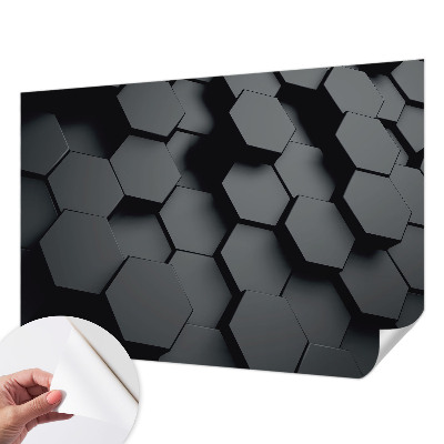 Otroška fototapeta z 3D šesterokotniki