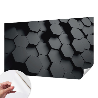 Otroška fototapeta z 3D šesterokotniki