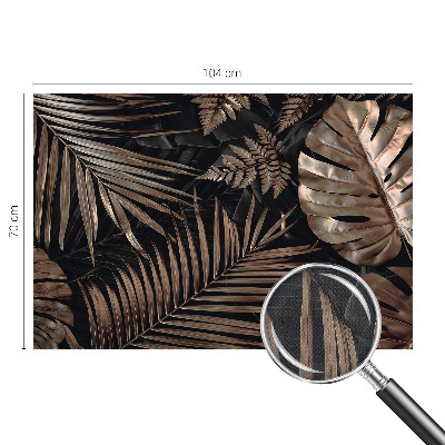 Samolepilna fototapeta za dnevno sobo Eksotični listi