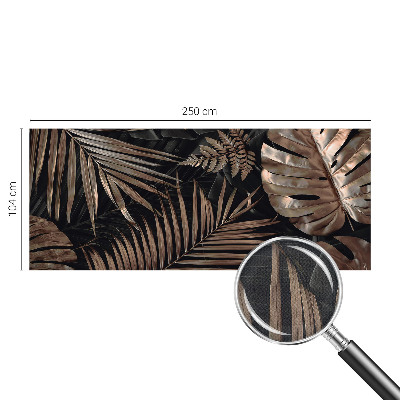 Samolepilna fototapeta za dnevno sobo Eksotični listi