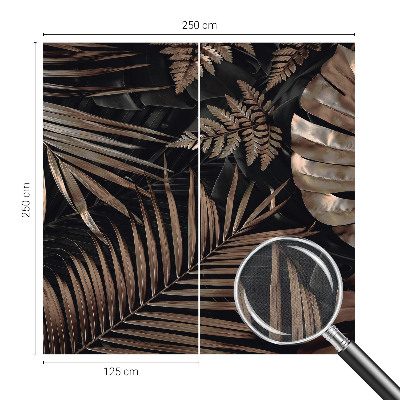 Samolepilna fototapeta za dnevno sobo Eksotični listi