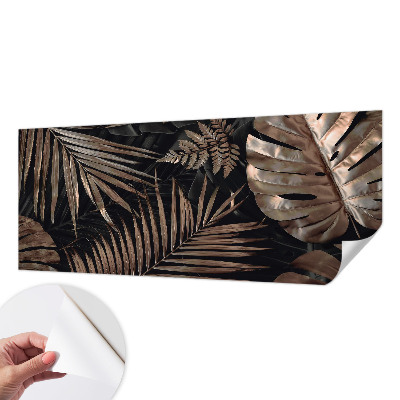 Samolepilna fototapeta za dnevno sobo Eksotični listi