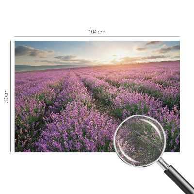 Samolepilna fototapeta za spalnico z motivom polj sivke