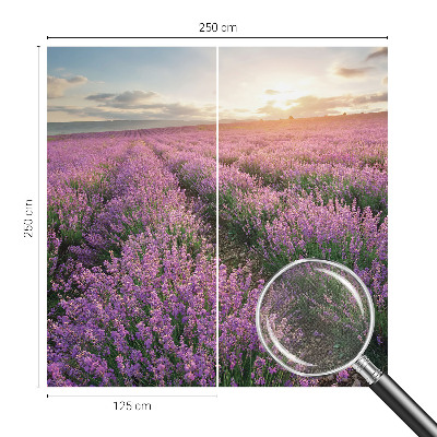 Samolepilna fototapeta za spalnico z motivom polj sivke