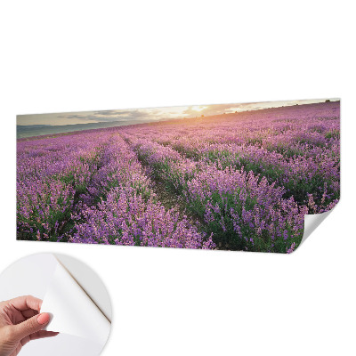 Samolepilna fototapeta za spalnico z motivom polj sivke