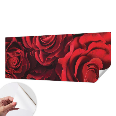 3D fototapeta z motivom rdečih vrtnic