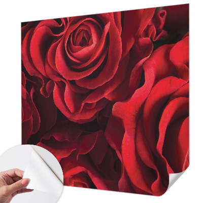 3D fototapeta z motivom rdečih vrtnic
