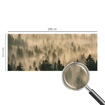 Samolepilna fototapeta za spalnico z motivom gozdne megle