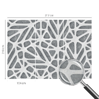 Fototapeta za otroško sobo z motivom geometrijskega omrežja
