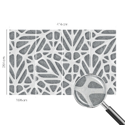 Fototapeta za otroško sobo z motivom geometrijskega omrežja