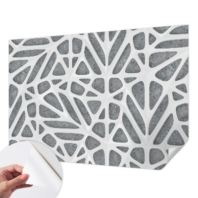 Fototapeta za otroško sobo z motivom geometrijskega omrežja