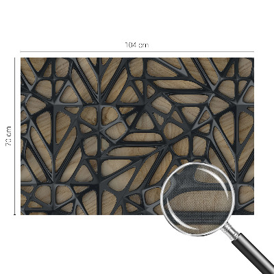 Samolepilna fototapeta za spalnico Lesena mreža