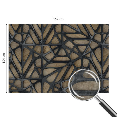 Samolepilna fototapeta za spalnico Lesena mreža