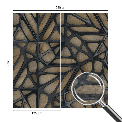 Samolepilna fototapeta za spalnico Lesena mreža