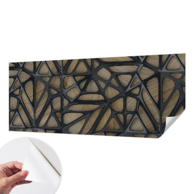 Samolepilna fototapeta za spalnico Lesena mreža