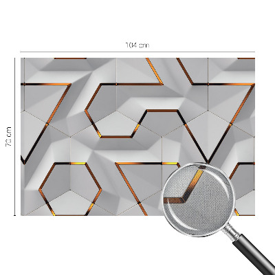 Samolepilna fototapeta za dnevno sobo Tridimenzionalni vzorci