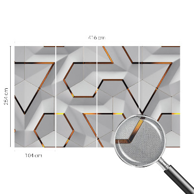 Samolepilna fototapeta za dnevno sobo Tridimenzionalni vzorci