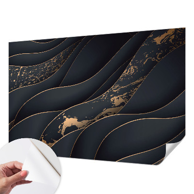 Samolepilna fototapeta za spalnico z vzorcem elegantnih valov