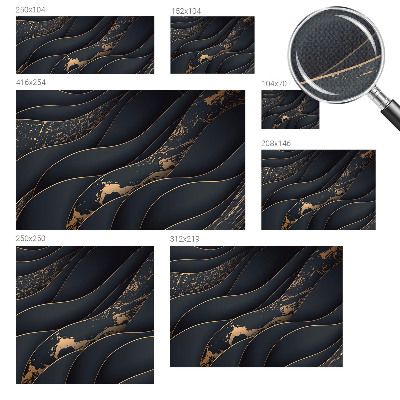 Samolepilna fototapeta za spalnico Elegantni valovi