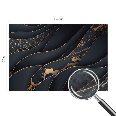 Samolepilna fototapeta za spalnico z vzorcem elegantnih valov