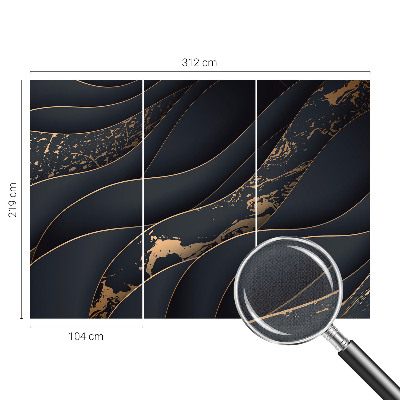 Samolepilna fototapeta za spalnico z vzorcem elegantnih valov