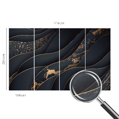 Samolepilna fototapeta za spalnico Elegantni valovi