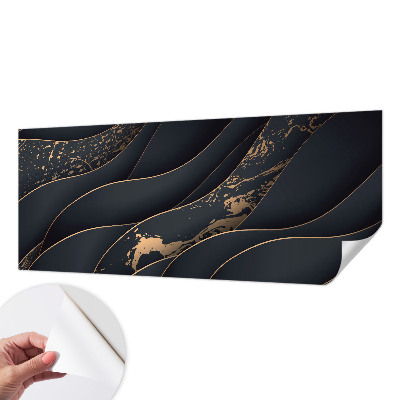 Samolepilna fototapeta za spalnico z vzorcem elegantnih valov