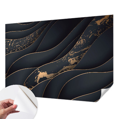 Samolepilna fototapeta za spalnico z vzorcem elegantnih valov