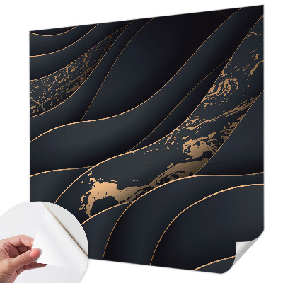 Samolepilna fototapeta za spalnico z vzorcem elegantnih valov