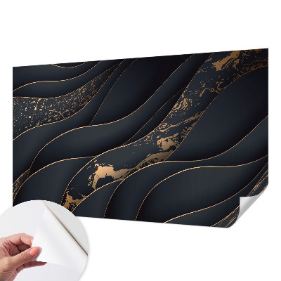 Samolepilna fototapeta za spalnico z vzorcem elegantnih valov