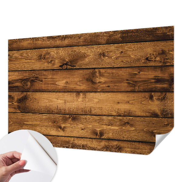 Fototapeta za otroško sobo z motivom lesenih desk
