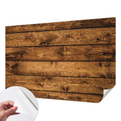 Fototapeta za otroško sobo z motivom lesenih desk