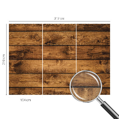 Fototapeta za otroško sobo z motivom lesenih desk