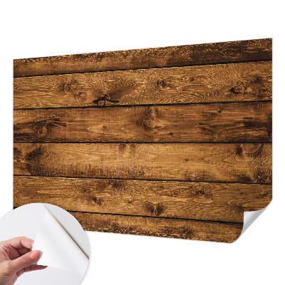 Fototapeta za otroško sobo z motivom lesenih desk