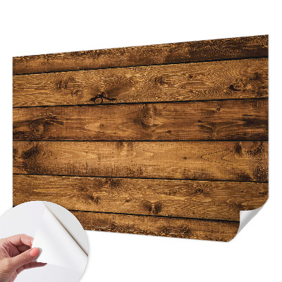 Fototapeta za otroško sobo z motivom lesenih desk