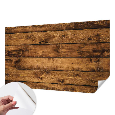 Fototapeta za otroško sobo z motivom lesenih desk