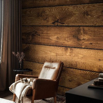 Fototapeta za otroško sobo z motivom lesenih desk