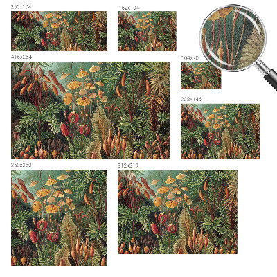 Samolepilna fototapeta za dnevno sobo Eksotični vrt