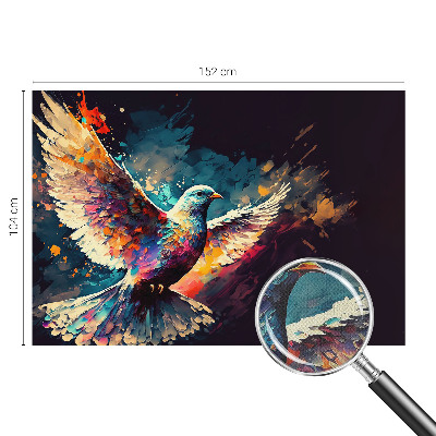 Samolepilna fototapeta za spalnico z motivom barvite ptice