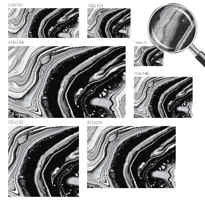 3D fototapeta z monokromatskimi valovi