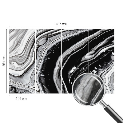 3D fototapeta z monokromatskimi valovi