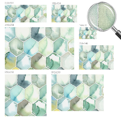 Fototapeta za otroško sobo Pastelni šesterokotniki